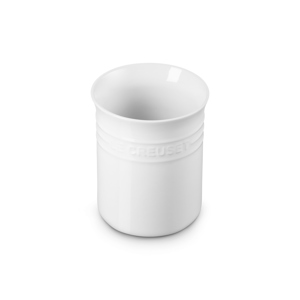 Le Creuset White Stoneware Small Utensil Jar